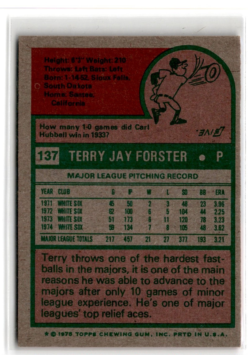 1975 Topps Terry Forster