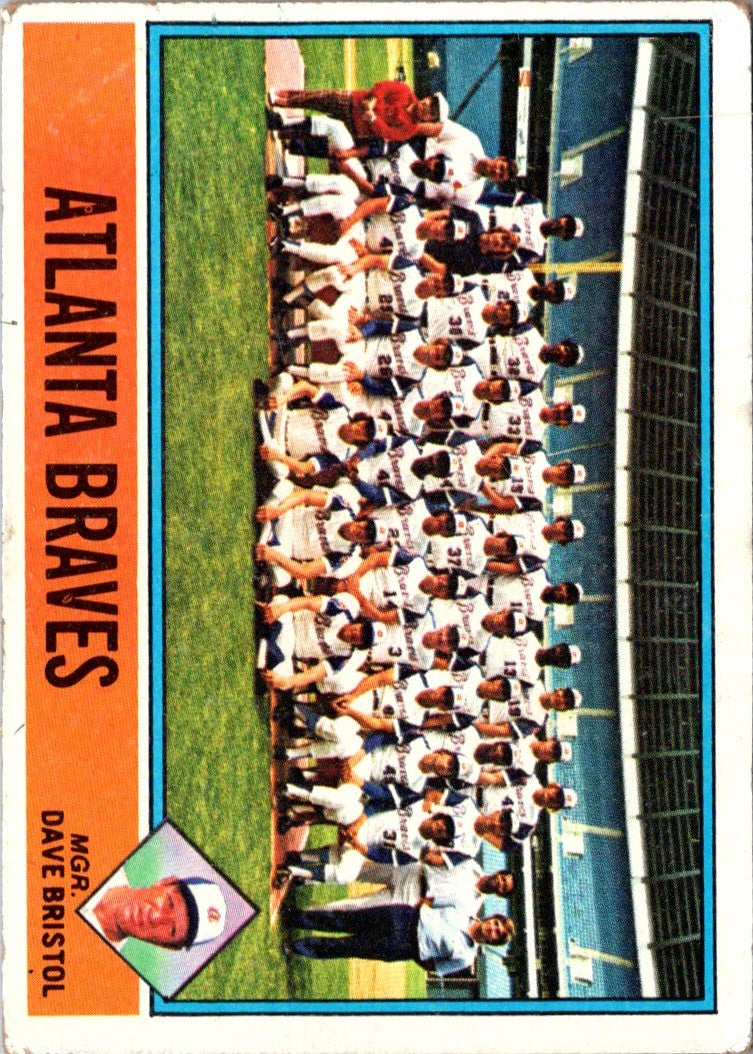 1976 Topps Atlanta Braves - Dave Bristol