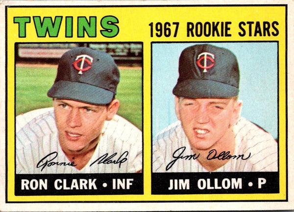 1967 Topps Twins Rookies - Ron Clark/Jim Ollom #137 VG-EX