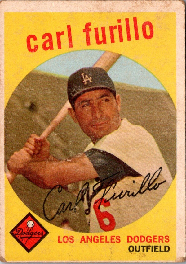 1959 Topps Carl Furillo #206A GOOD