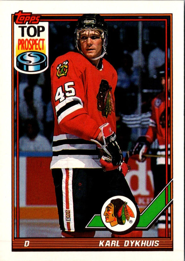 1991 O-Pee-Chee Karl Dykhuis #172