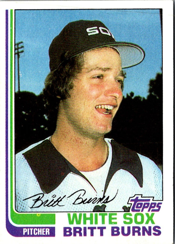 1982 Topps Britt Burns #44