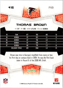 2008 Score Super Bowl XLIII Thomas Brown