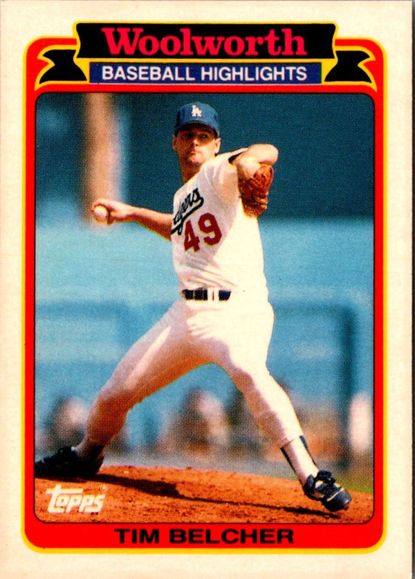 1989 Topps Woolworth Baseball Highlights Tim Belcher #19