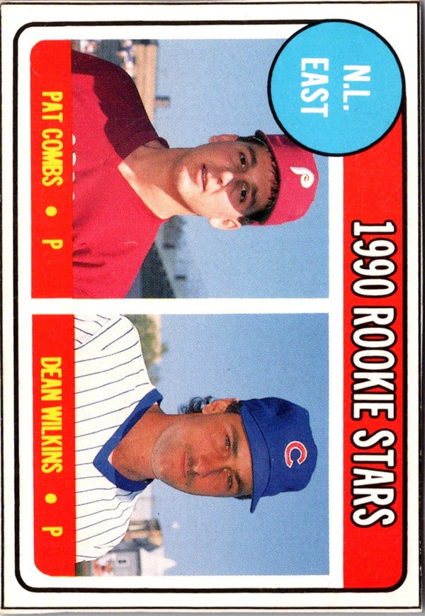 1990 Baseball Card Magazine '69 Topps Replicas NL East Rookies (Pat Combs/Dean Wilkins) #32