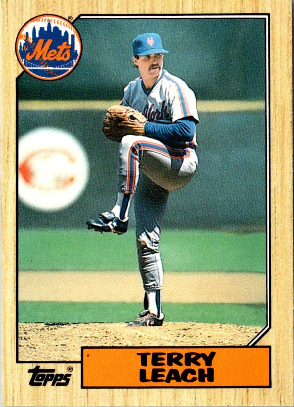 1987 Topps Traded Terry Leach #63T