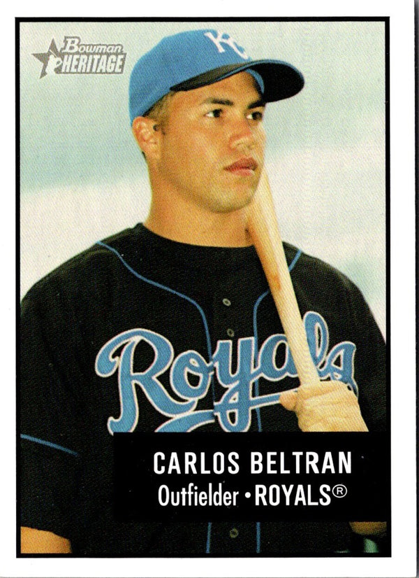 2003 Bowman Heritage Facsimile Signature Carlos Beltran #52