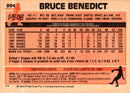 1983 O-Pee-Chee Bruce Benedict