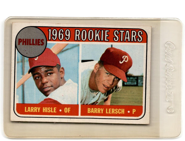 1969 Topps Phillies Rookies - Larry Hisle/Barry Lersch #206 EX