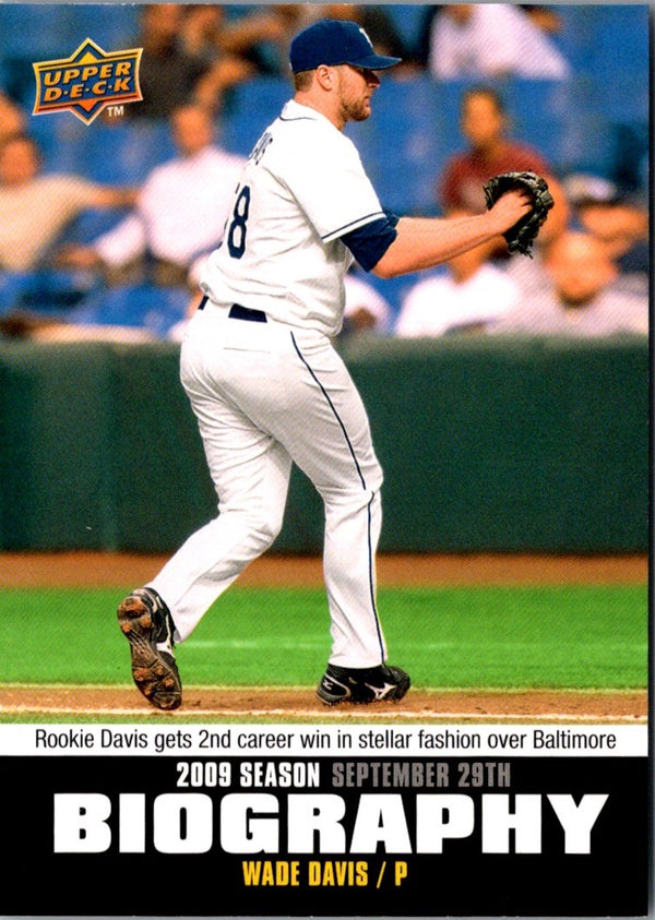 2010 Upper Deck Season Biography Wade Davis #SB-193