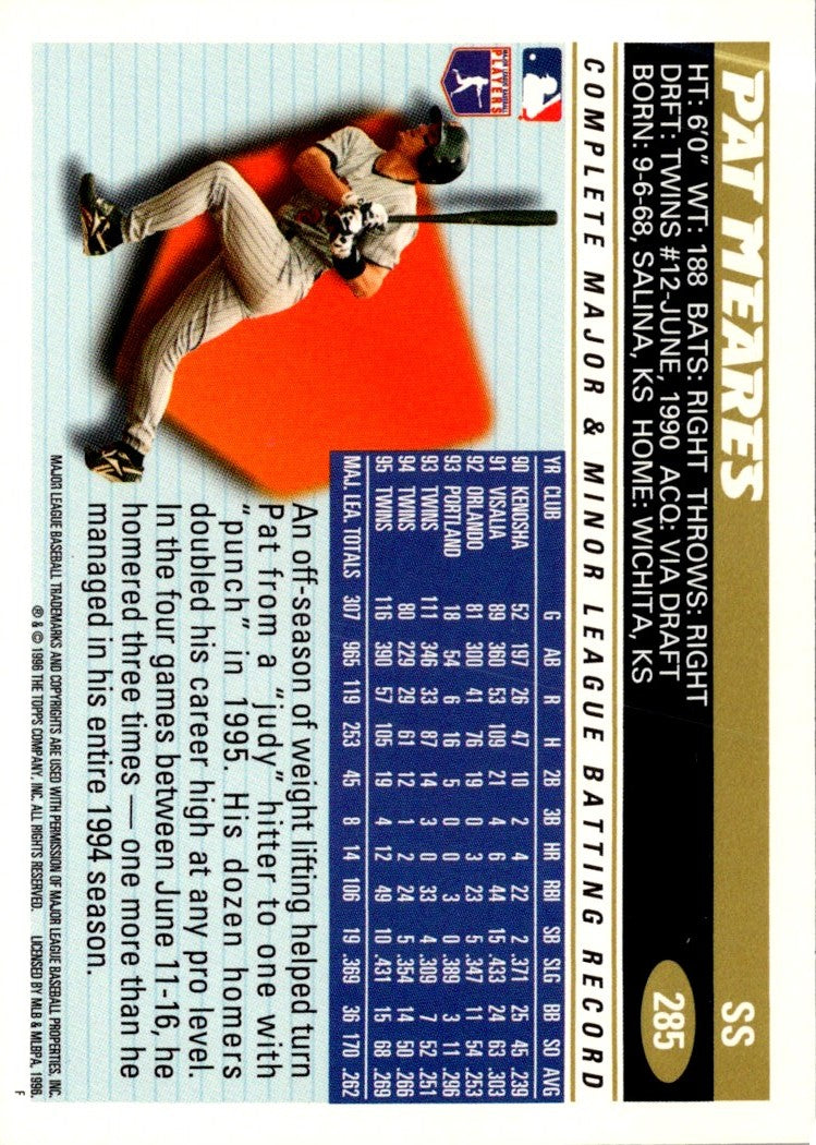 1996 Topps Pat Meares