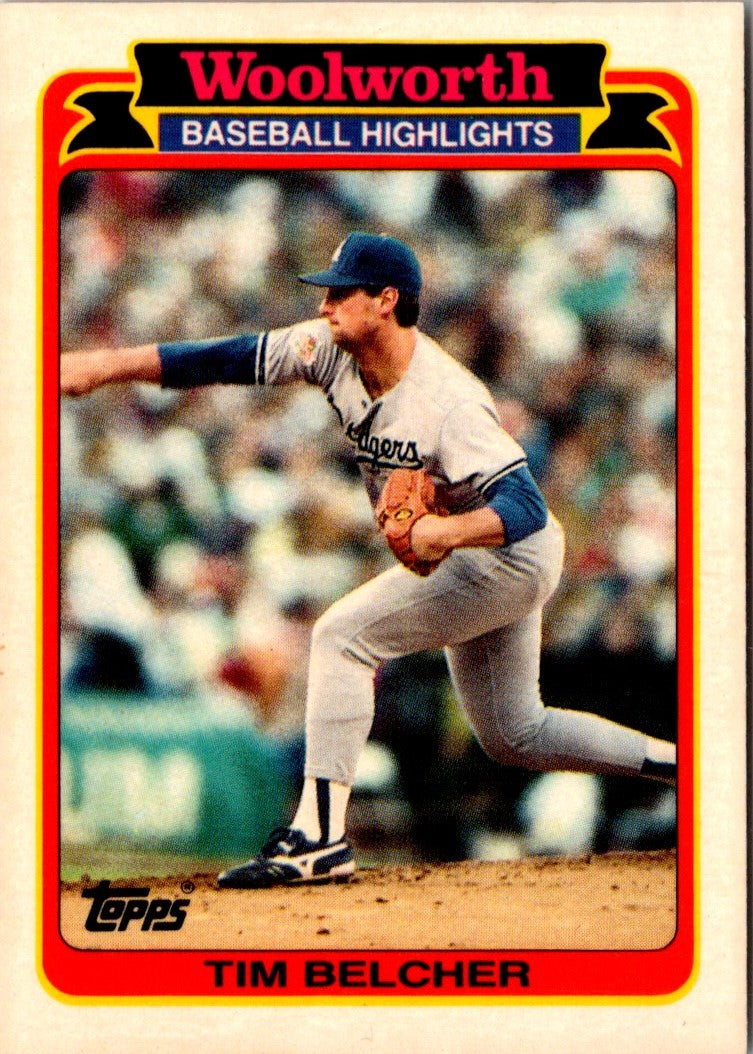 1989 Topps Woolworth Baseball Highlights Tim Belcher