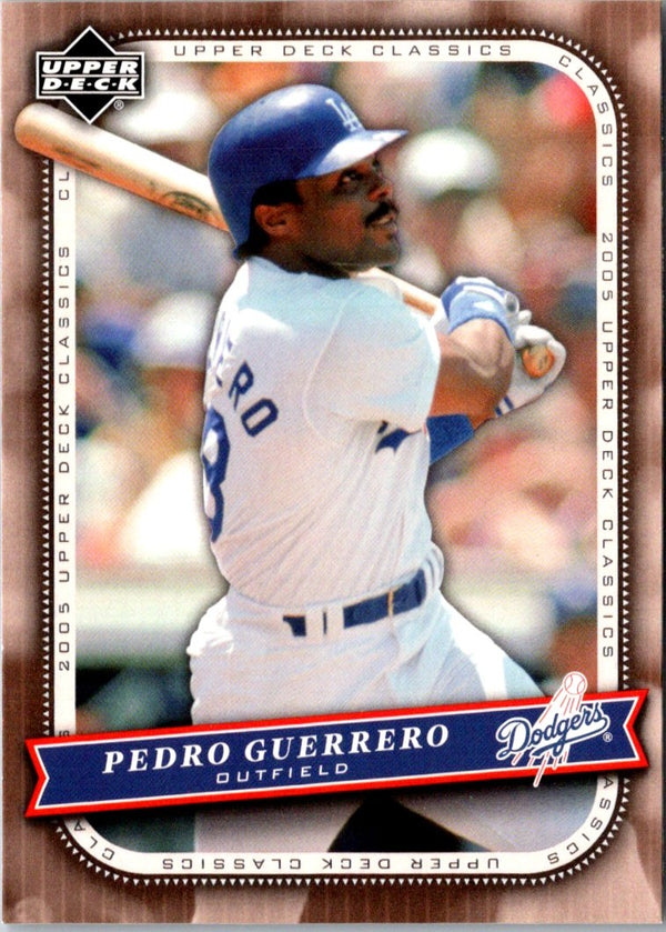 2005 Upper Deck Classics Pedro Guerrero #74