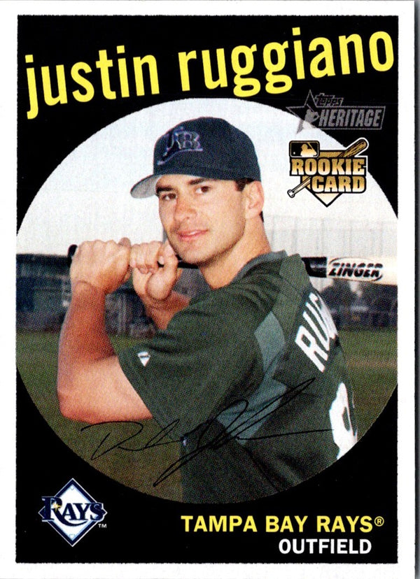 2008 Topps Heritage Justin Ruggiano #253 Rookie