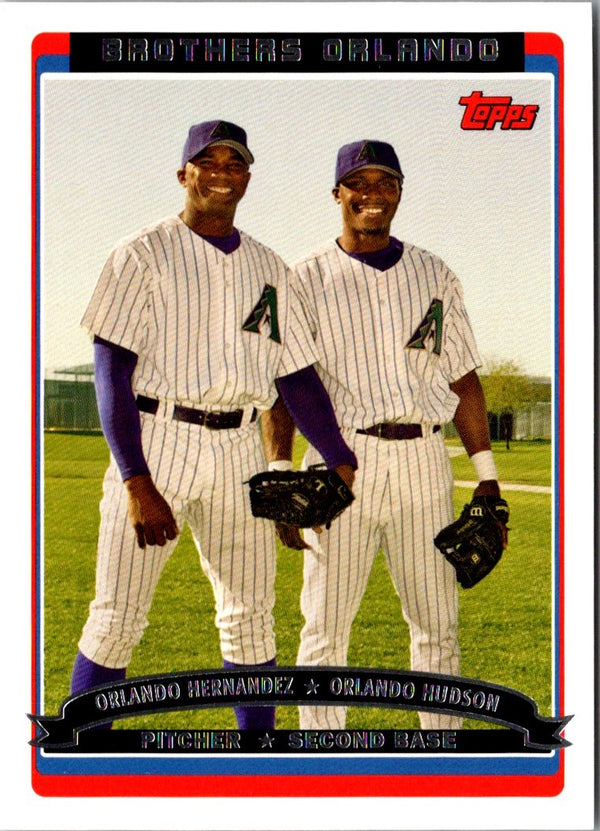 2006 Topps Brothers Orlando (Orlando Hernandez/Orlando Hudson) #648