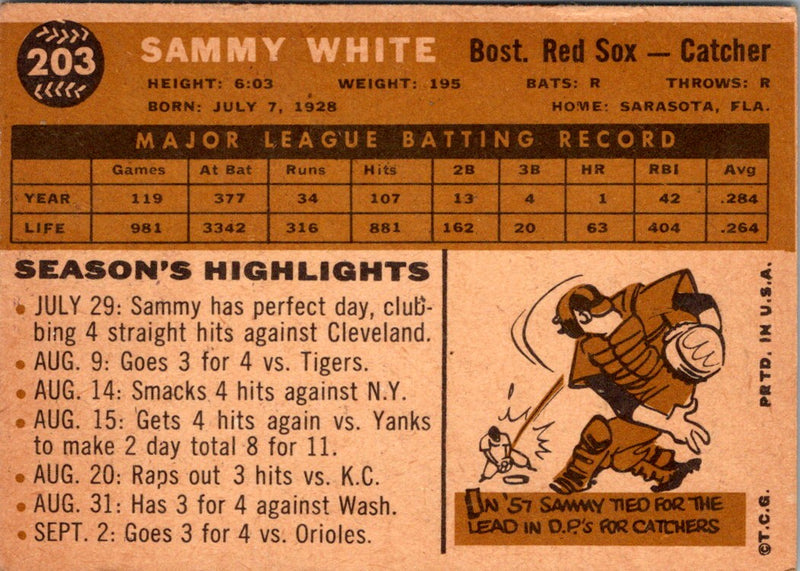 1960 Topps Sammy White