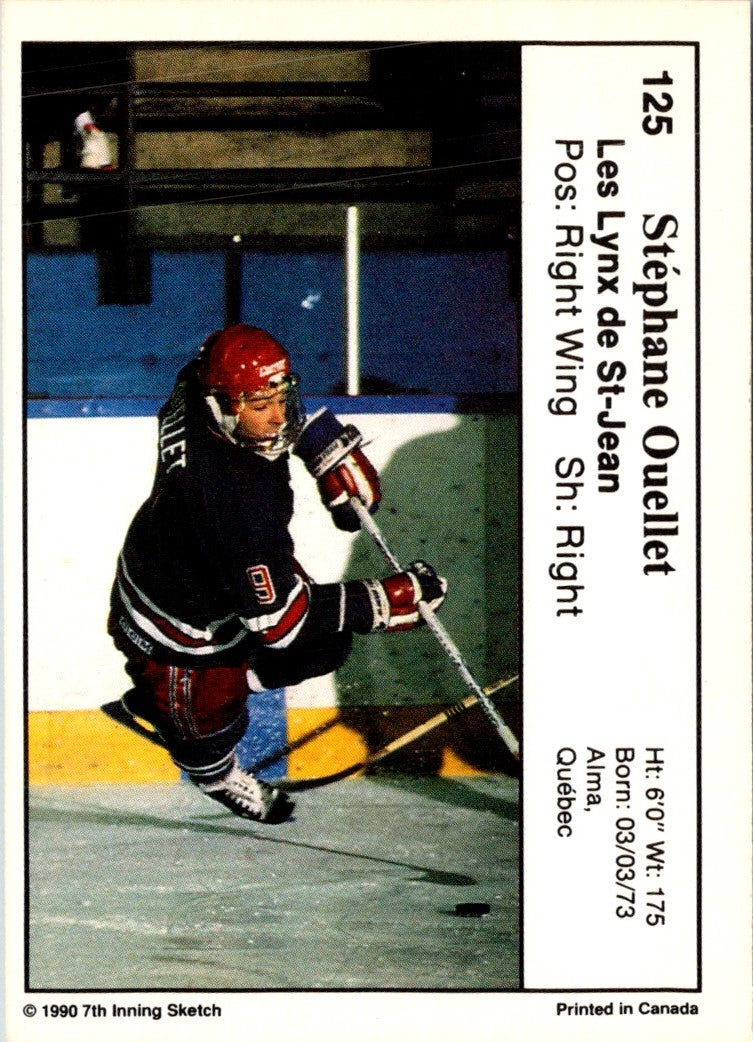 1990 7th Inning Sketch QMJHL Stephane Ouellet