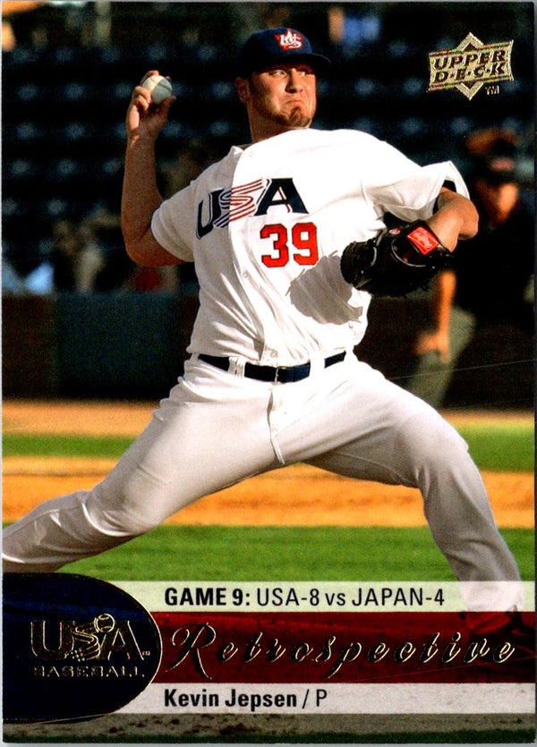 2009 Upper Deck USA National Team Retrospective Kevin Jepsen #USA-11