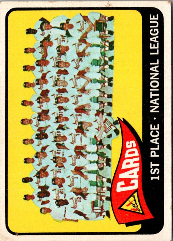 1965 Topps Cardinals Team Card #57 EX