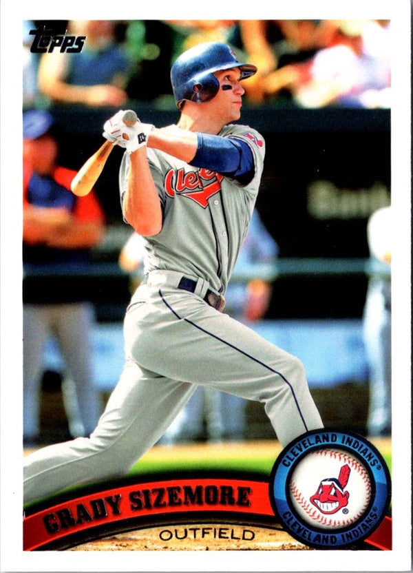 2011 Topps Cleveland Indians Grady Sizemore #CLE15