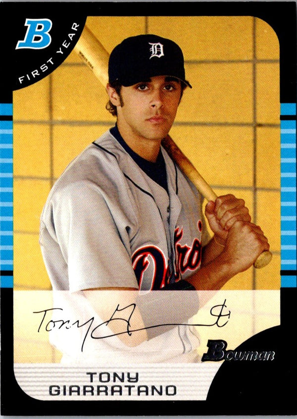 2005 Bowman Tony Giarratano #167 Rookie