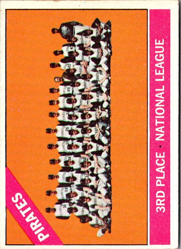 1966 Topps Pirates Team Card #404 VG-EX