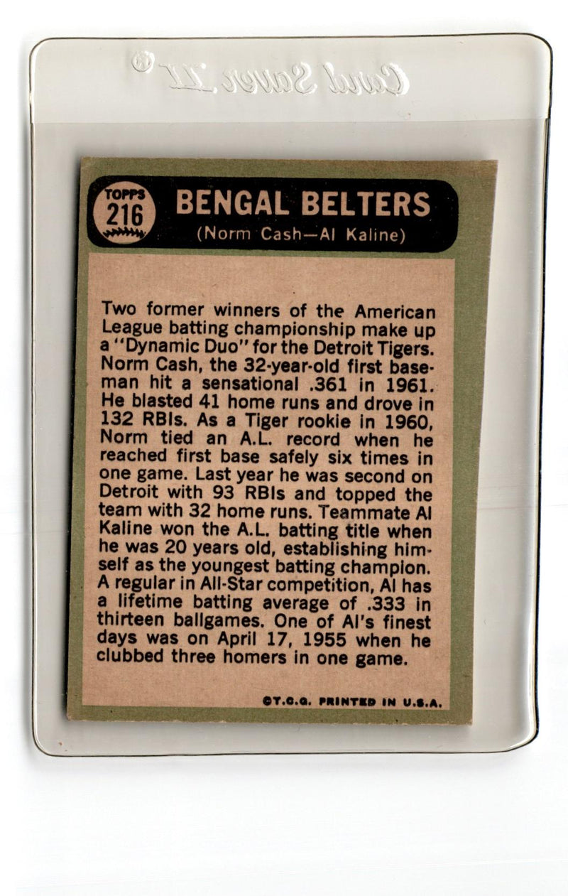 1967 Topps Bengal Belters (Ian Kinsler /Miguel Cabrera)