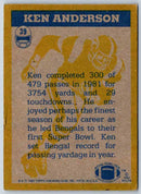 1982 Topps Ken Anderson