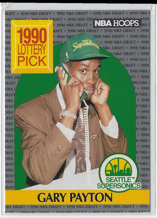 1990 Hoops Gary Payton #391 Rookie Hot