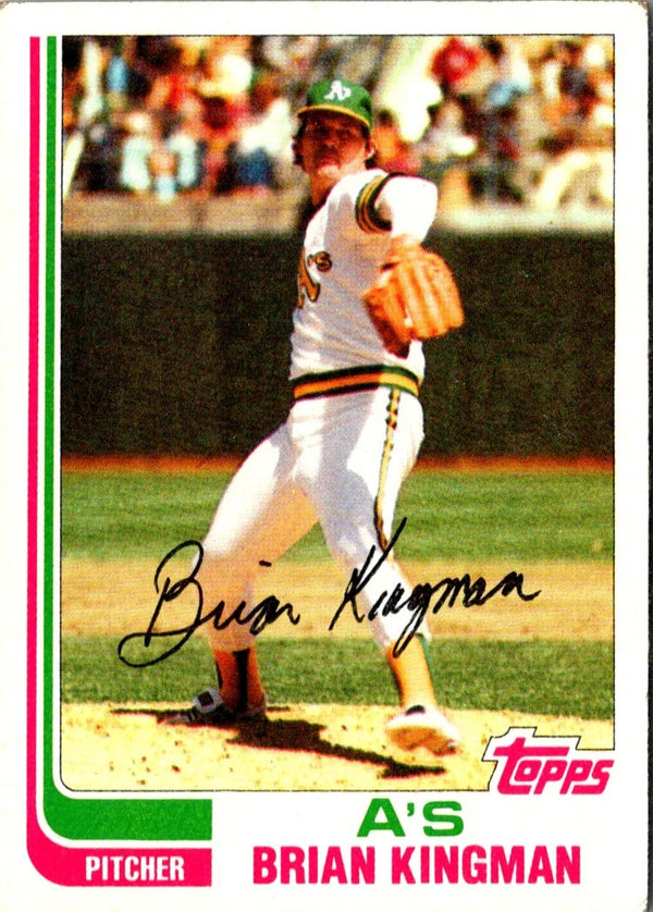 1982 Topps Brian Kingman #476