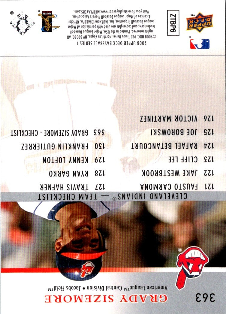 2007 Upper Deck Predictors Postseason Cleveland Indians