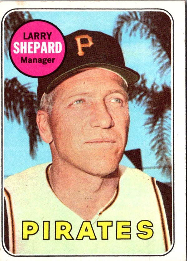 1969 Topps Larry Shepard #384 EX