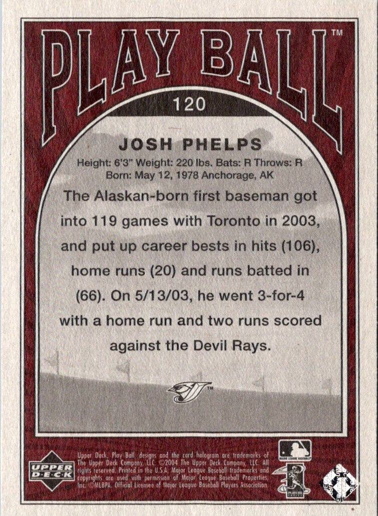 2004 Upper Deck Play Ball Josh Phelps