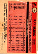 1981 O-Pee-Chee Ray Burris