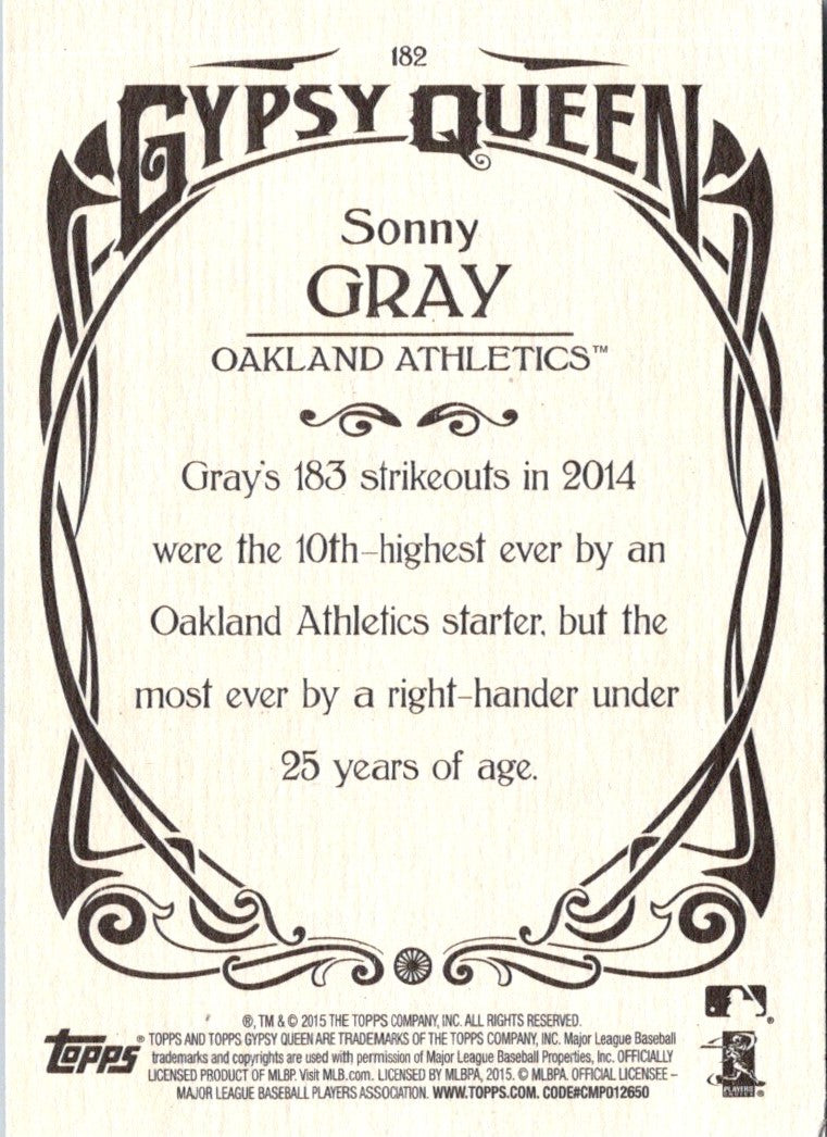 2015 Topps Gypsy Queen Sonny Gray