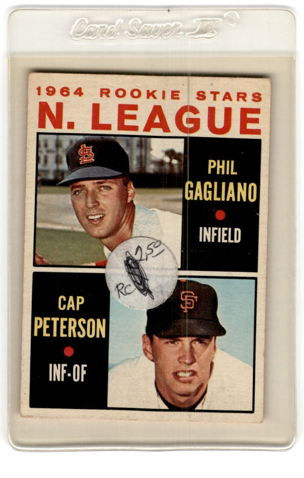 1964 Topps 1964 N. League Rookie Stars - Phil Gagliano/Cap Peterson #568 Rookie EX+