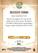 2018 Topps Gypsy Queen GQ Logo Swap Brandon Nimmo