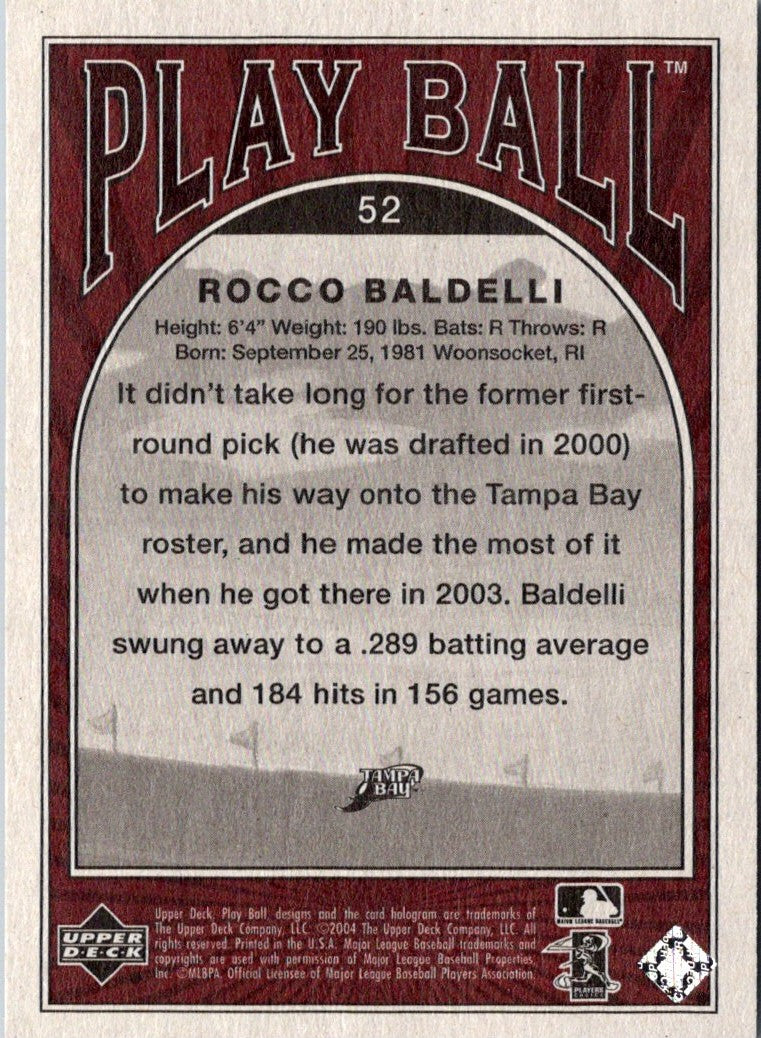 2004 Upper Deck Play Ball Rocco Baldelli