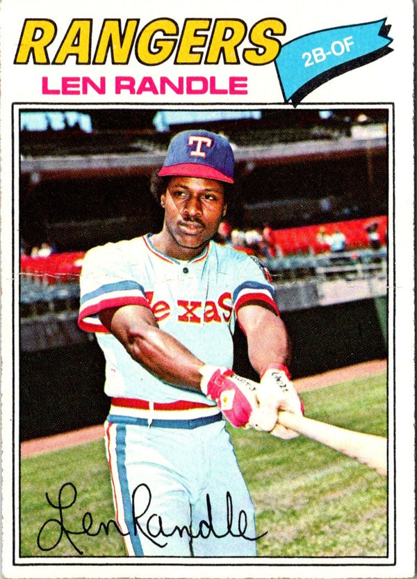 1977 Topps Len Randle #196