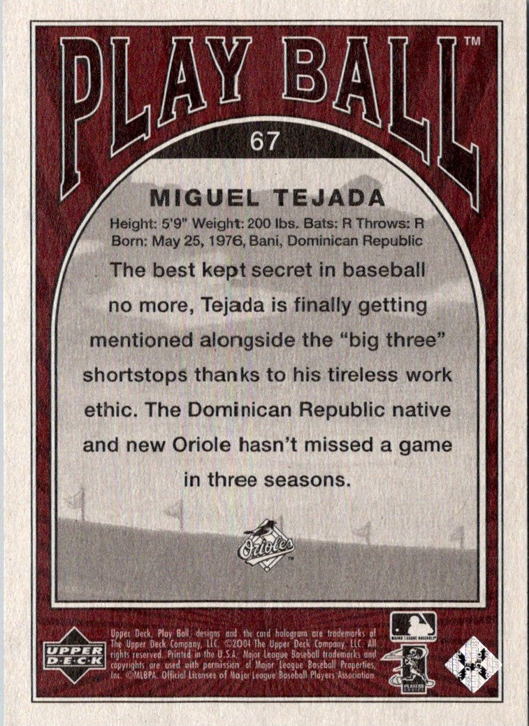 2004 Upper Deck Play Ball Miguel Tejada