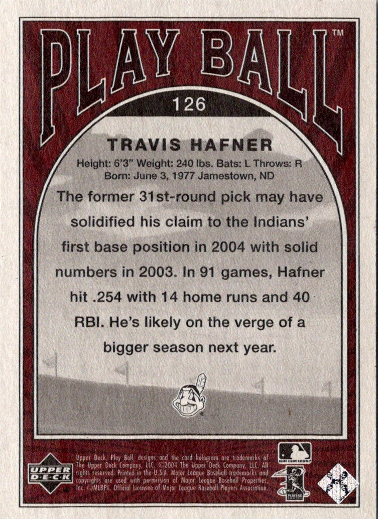 2004 Upper Deck Play Ball Travis Hafner