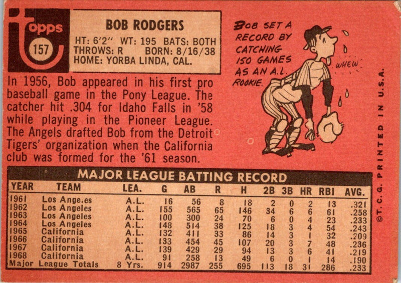 1969 Topps Bob Rodgers