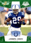 2008 Score Super Bowl XLIII Joseph Addai