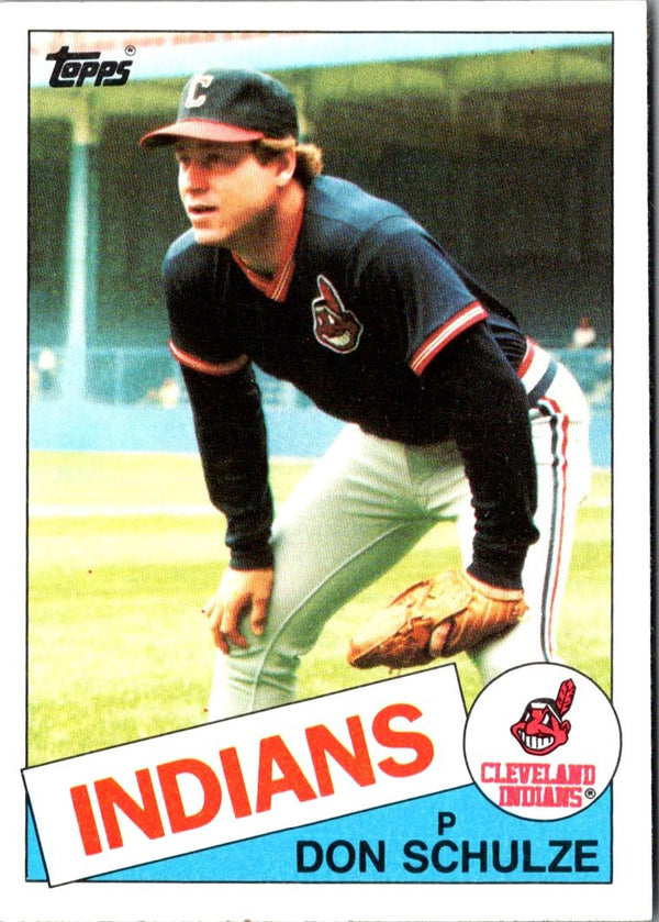 1985 Topps Don Schulze #93 Rookie