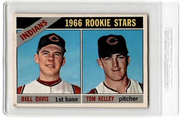 1966 Topps Indians Rookies - Bill Davis/Tom Kelley #44 EX