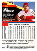 2000 Topps Opening Day John Wetteland