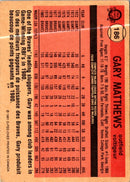 1981 O-Pee-Chee Gary Matthews