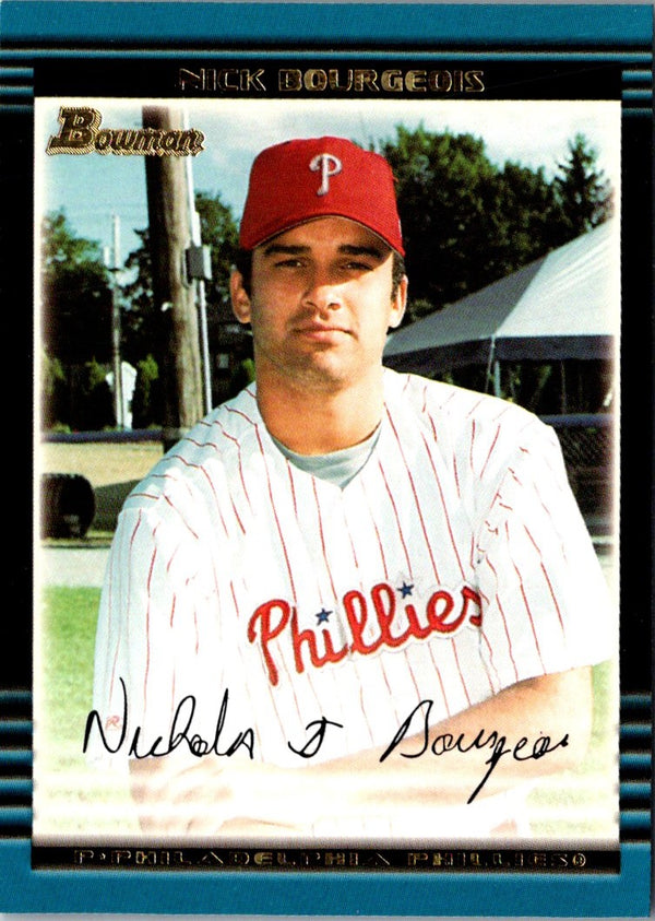 2002 Bowman Draft Picks & Prospects Nick Bourgeois #BDP24 Rookie