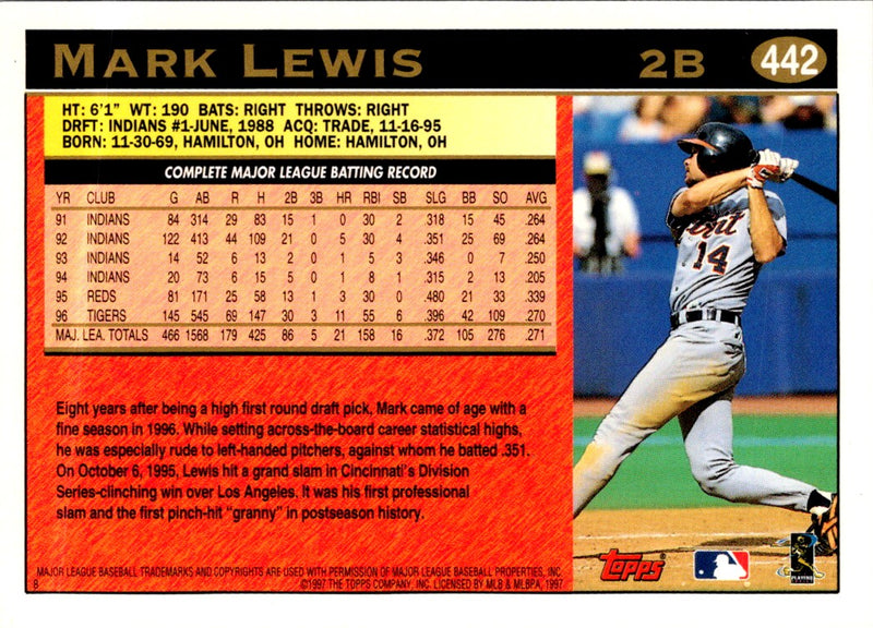 1997 Topps Mark Lewis