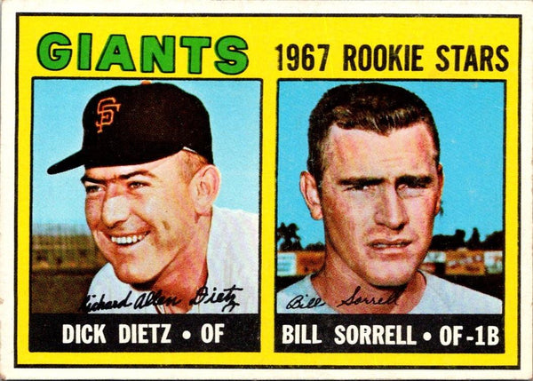 1967 Topps Dick Dietz/Bill Sorrell #341 Rookie VG-EX